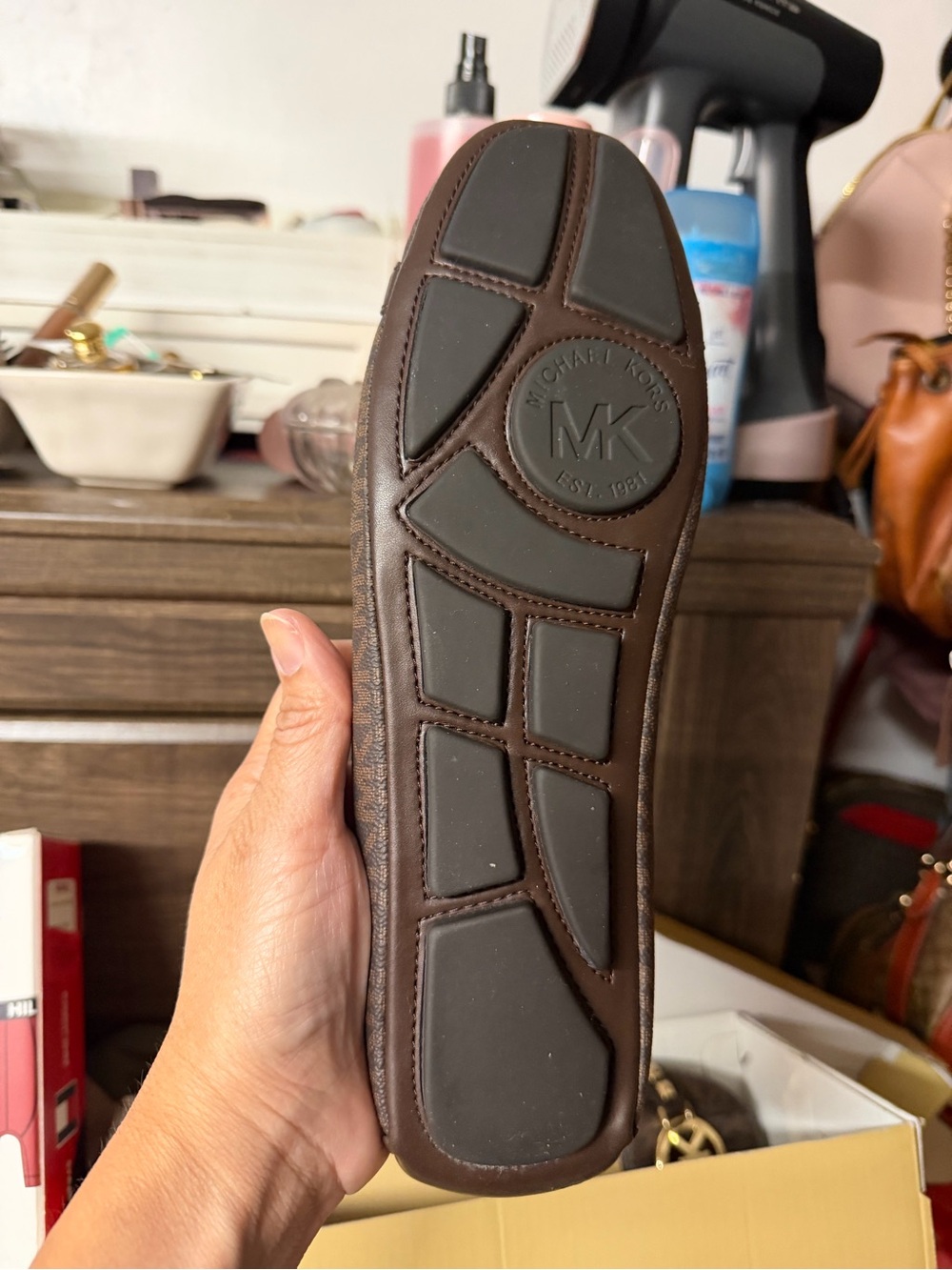 MICHAEL Michael Kors Brown Logo-Accent Women's Loafer - Picture 4 of 4